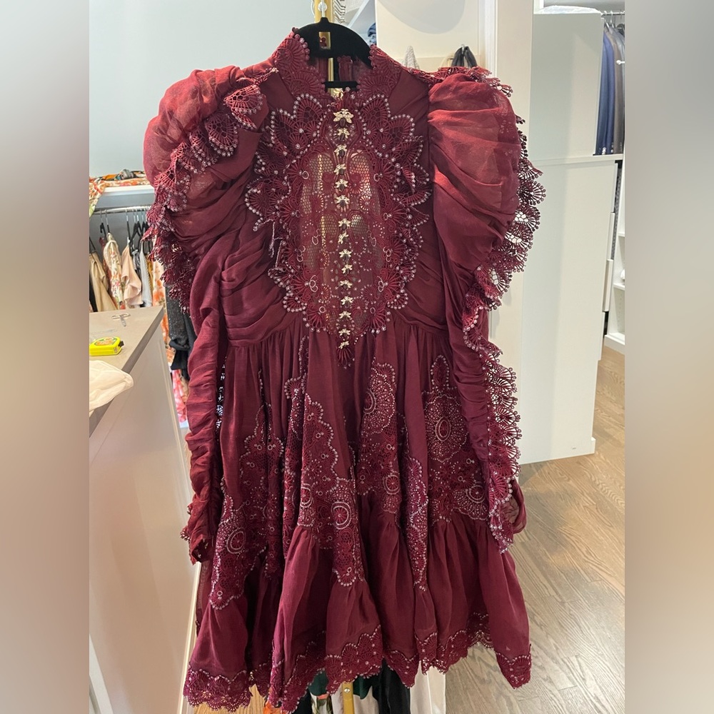 Zimmermann Ruffle Mini Dress size AU0 - Picture 7 of 12